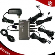 BD108A  IR Repeater，IR Remote Control Extender，Infrared Repeater System (4 Dual Head ir emitter)